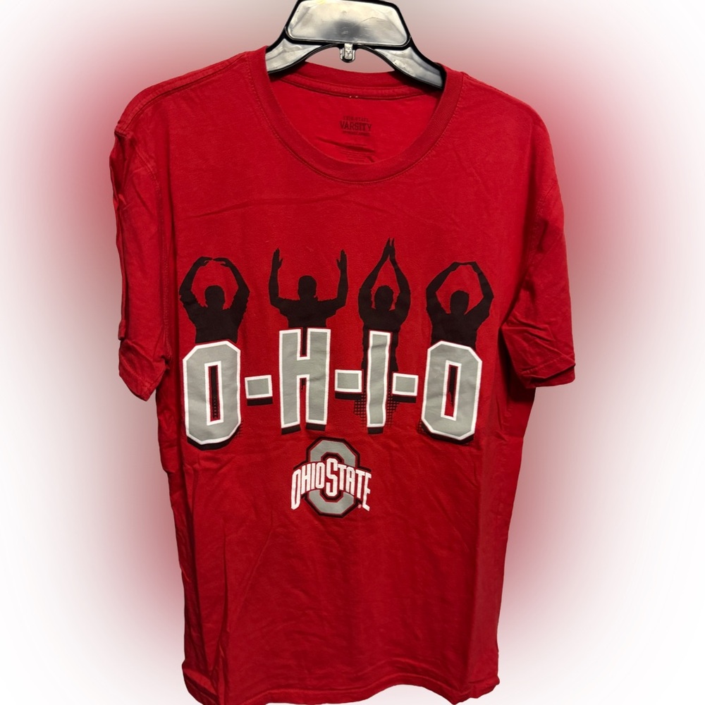 OSU Ohio State University Buckeyes Varsity Authentic Apparel Tee Shirt, Large